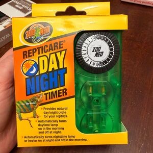 ReptiCare Day Night Timer - Black and Green